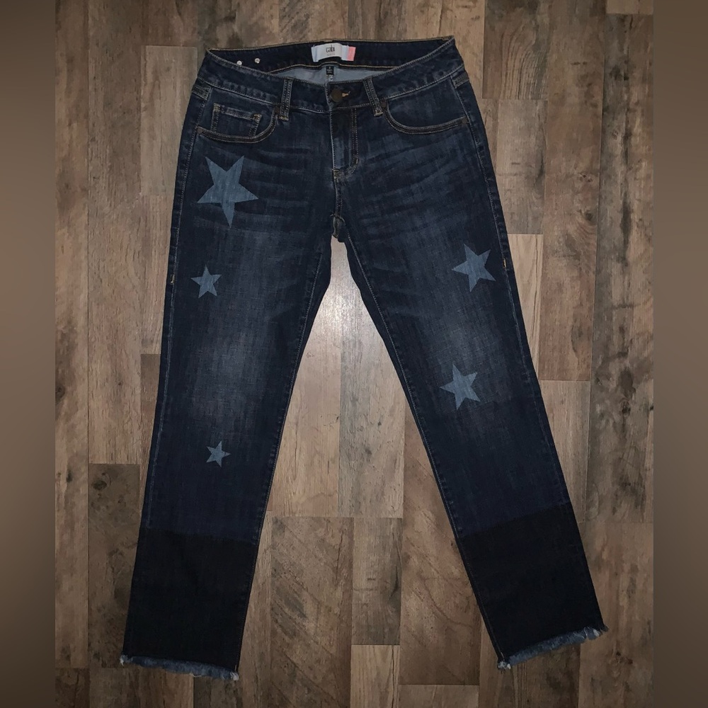 Cabi Slim Boyfriend Star blue dark wash women’s denim jeans size 2 NWOT